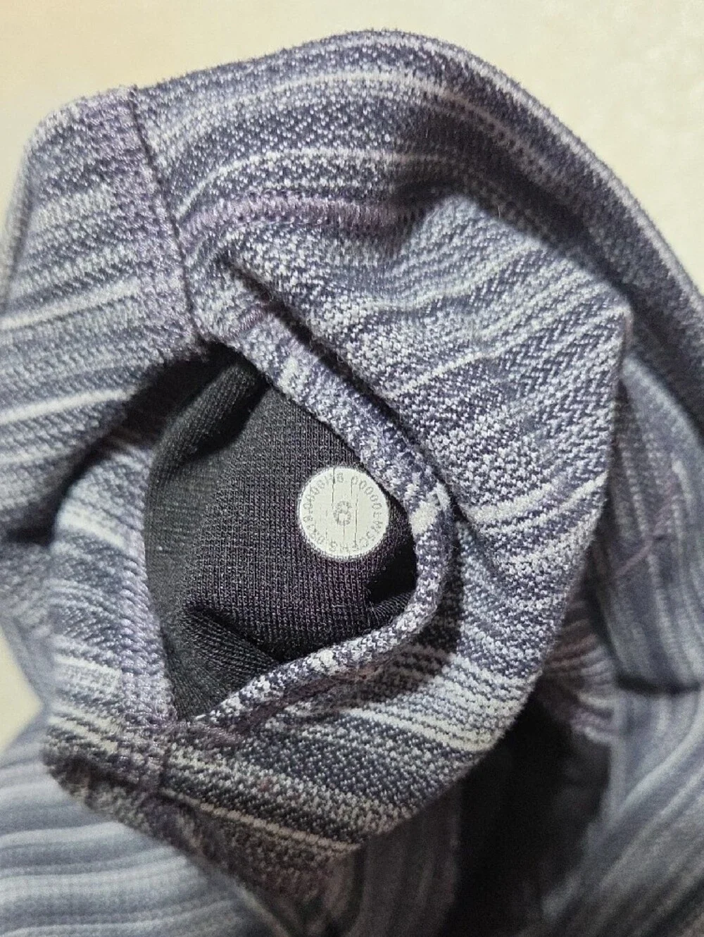 lululemon athletica Gray Heathered Striped Leggings